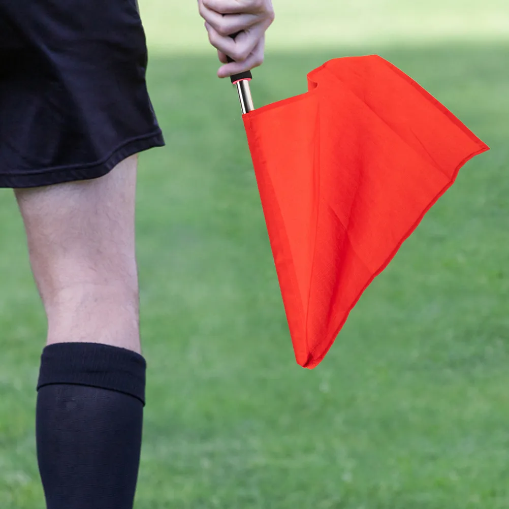 5Pcs Multi-Function Conducting Flags Racing Referee Flags Handheld for Competition Traffic Warning Signal Camping Flag Pole