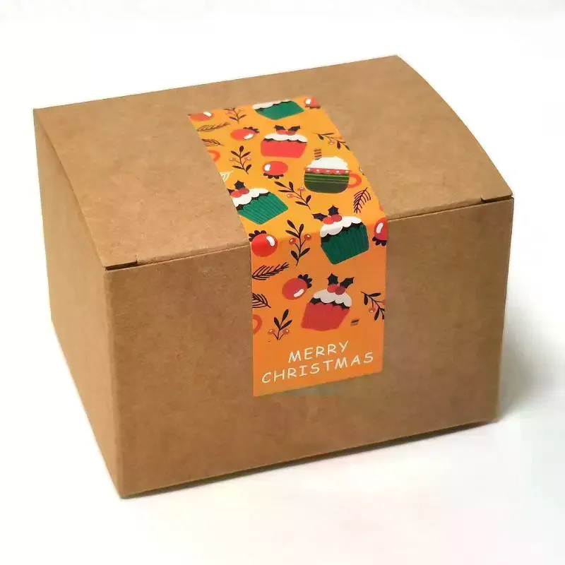 สติกเกอร์สุขสันต์วันคริสต์มาส 90 ชิ้น สำหรับห่อของขวัญ กล่องของขวัญคริสต์มาส บรรจุภัณฑ์ สติกเกอร์ตกแต่งปิดผนึก อุปกรณ์คริสต์มาส