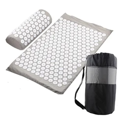 65*40cm Acupressure Mat Sensi Massage Mat Pillow Set applicator for Neck Foot Yoga Mat with Needle Back Cushion 2024 NEW