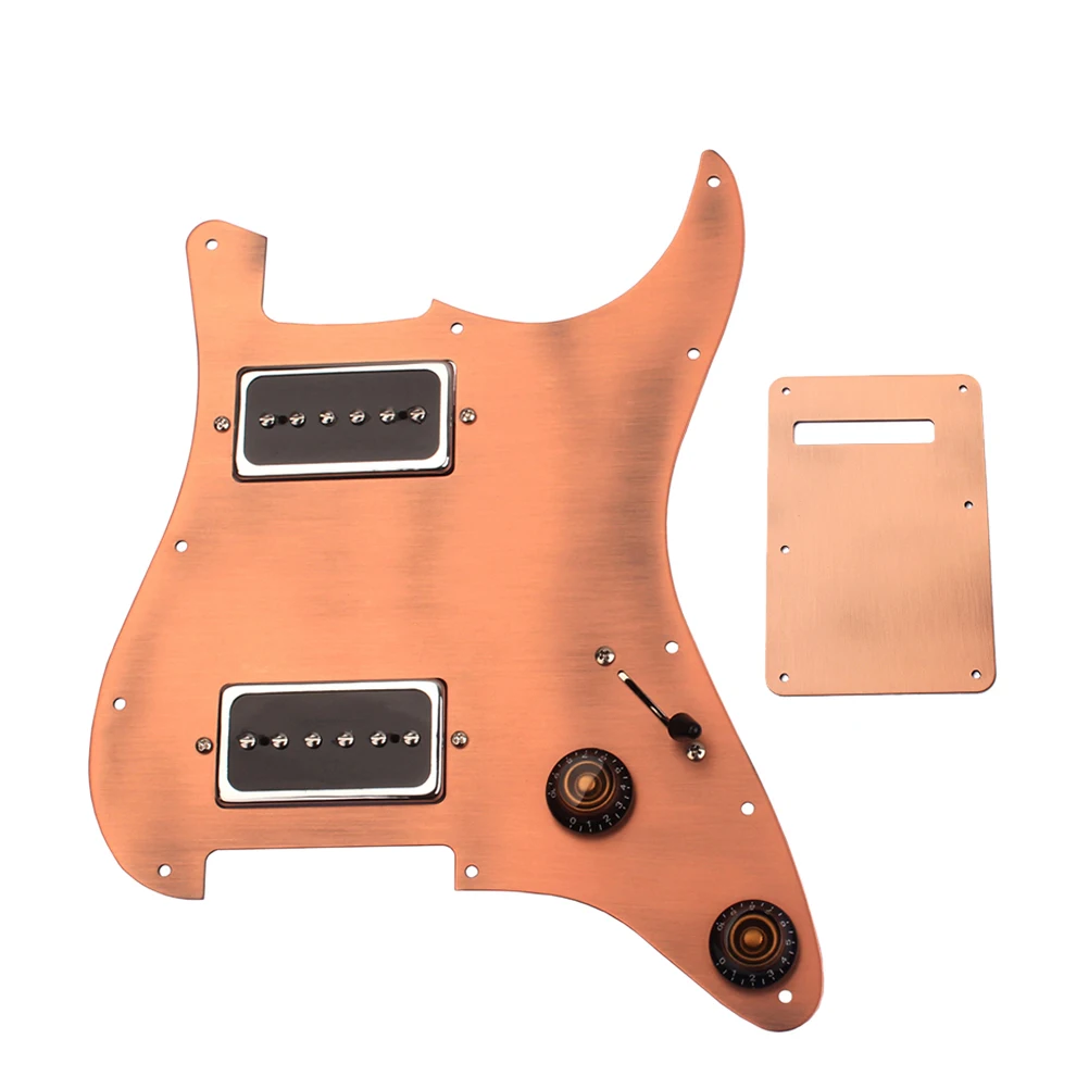 

Guitar Pickguard 284x225x3cm Aluminium Alloy Loaded Electric Guitar Pickup Protector Board Bronze Scratch