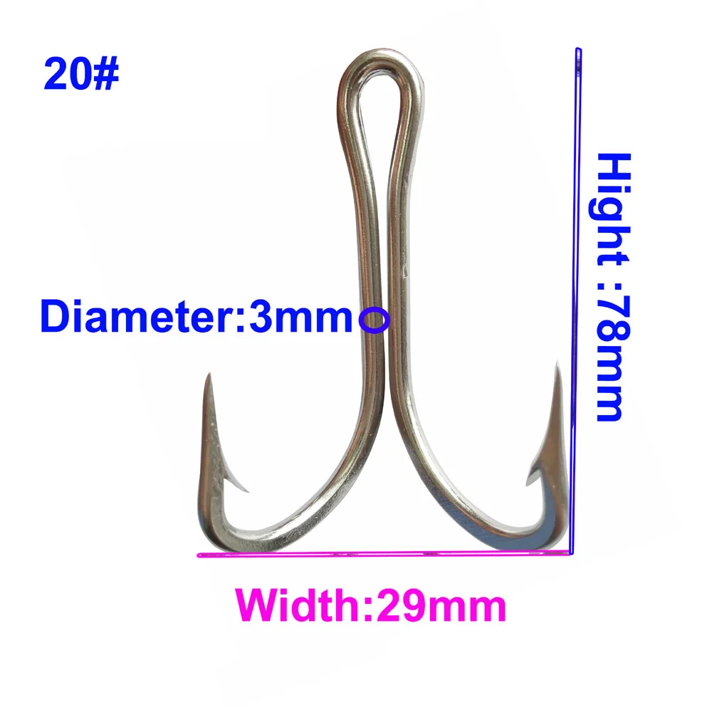Stainless Steel Fly Tying Double Hook Frog Lure Hook Bass Weedless Fishing Hook Fishhook for Soft Lure Jig
