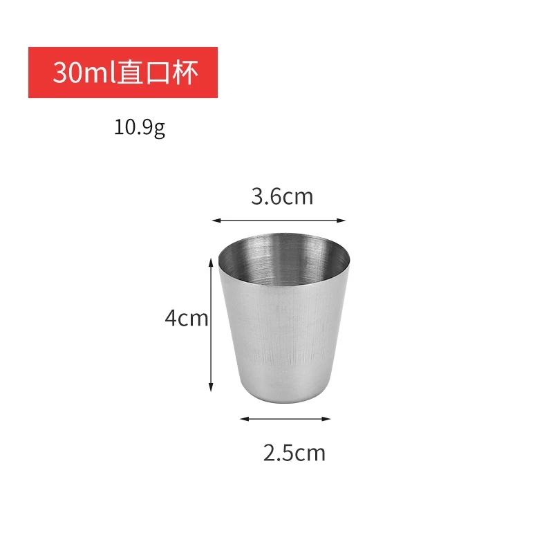 4/6Pcs Outdoor Practical Travel Stainless Steel Cups Mini Set Glasses For Whisky Wine With Case Portable Drinkware 30ml/70ml