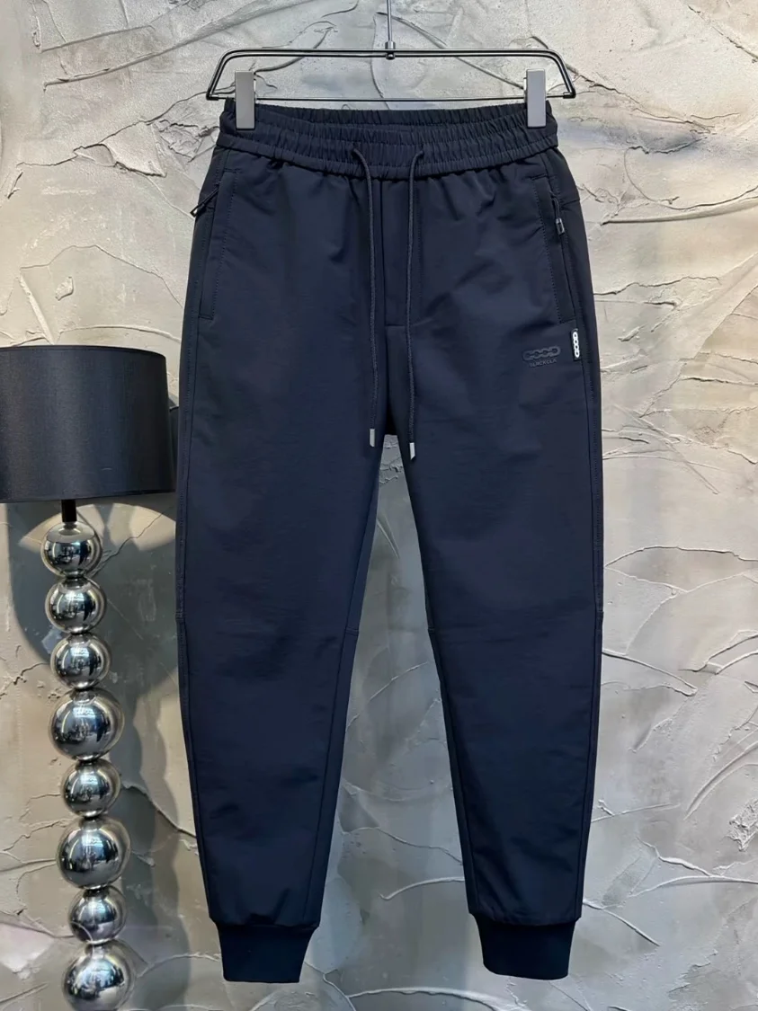 

Spring New Men's Simple Faionable All-Match Cuffed Casual Pants 3D Tailoring Color Slightly Elastic Slim Fit Casual P...