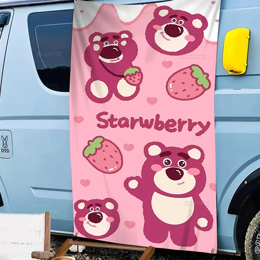 Cartoon Toy Cute Story L-Lotso B-Bear Retro Flags Multiple Choice Living Studio Booth Interior Decoration Banner