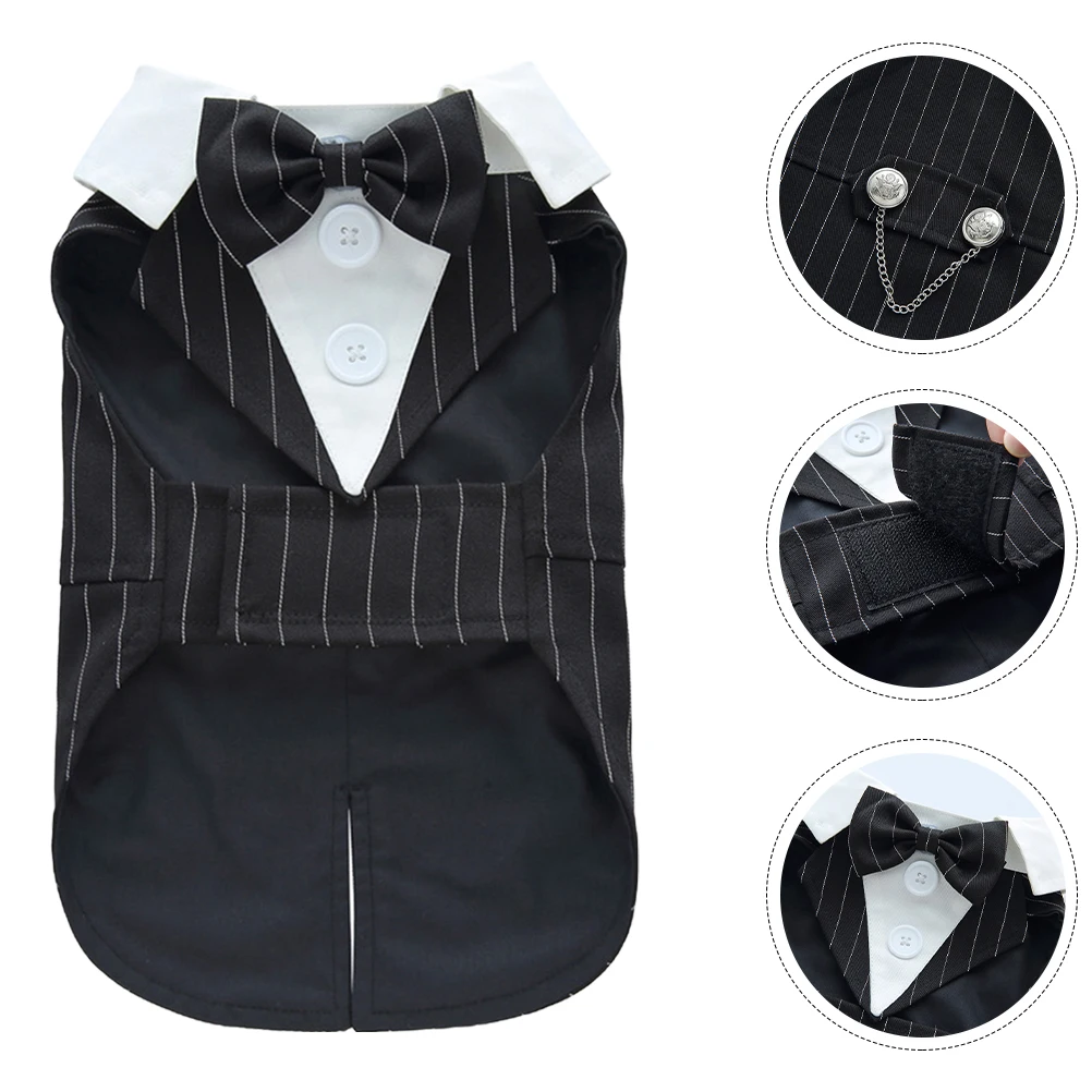 

Dog Dress Tuxedo for Wedding Outfit Clothes Puppy Suit Small Formal Wear Costume Dog's Clothing
