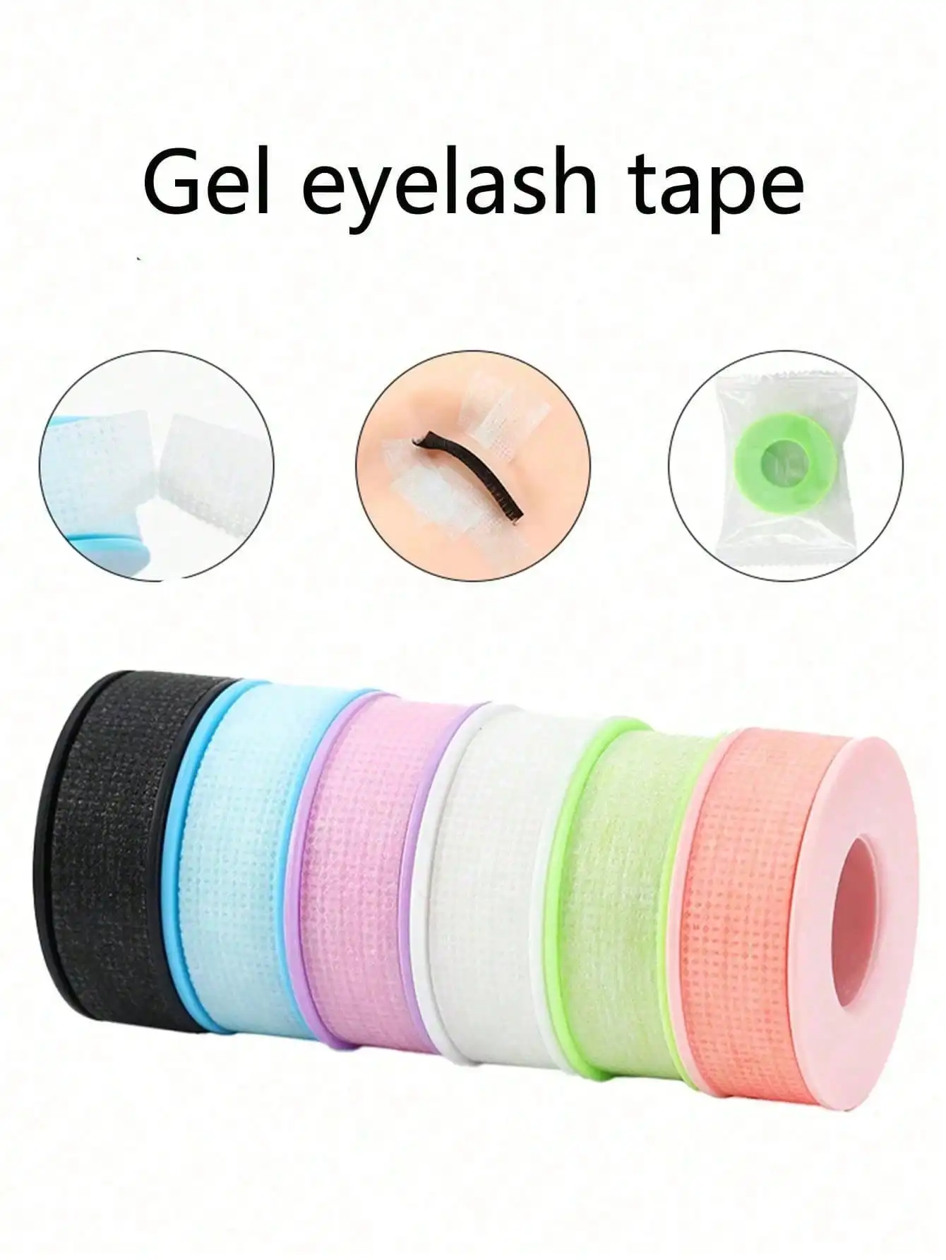Eyelash Isolation Tape, Nonwoven Silicone Tape, Small Size Individual Packaging, Breathable And Easy To Tear