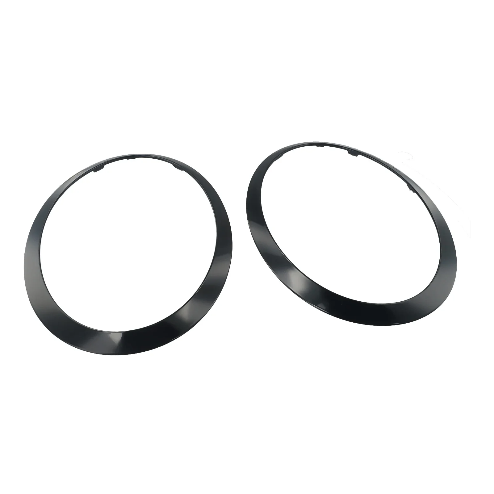 4Pcs/2 Pair Black Headlight Ring Bezel Trim Surround Cover Rear Light Frame For Mini For Cooper F55 F56 F57 14-21 Car Accessory