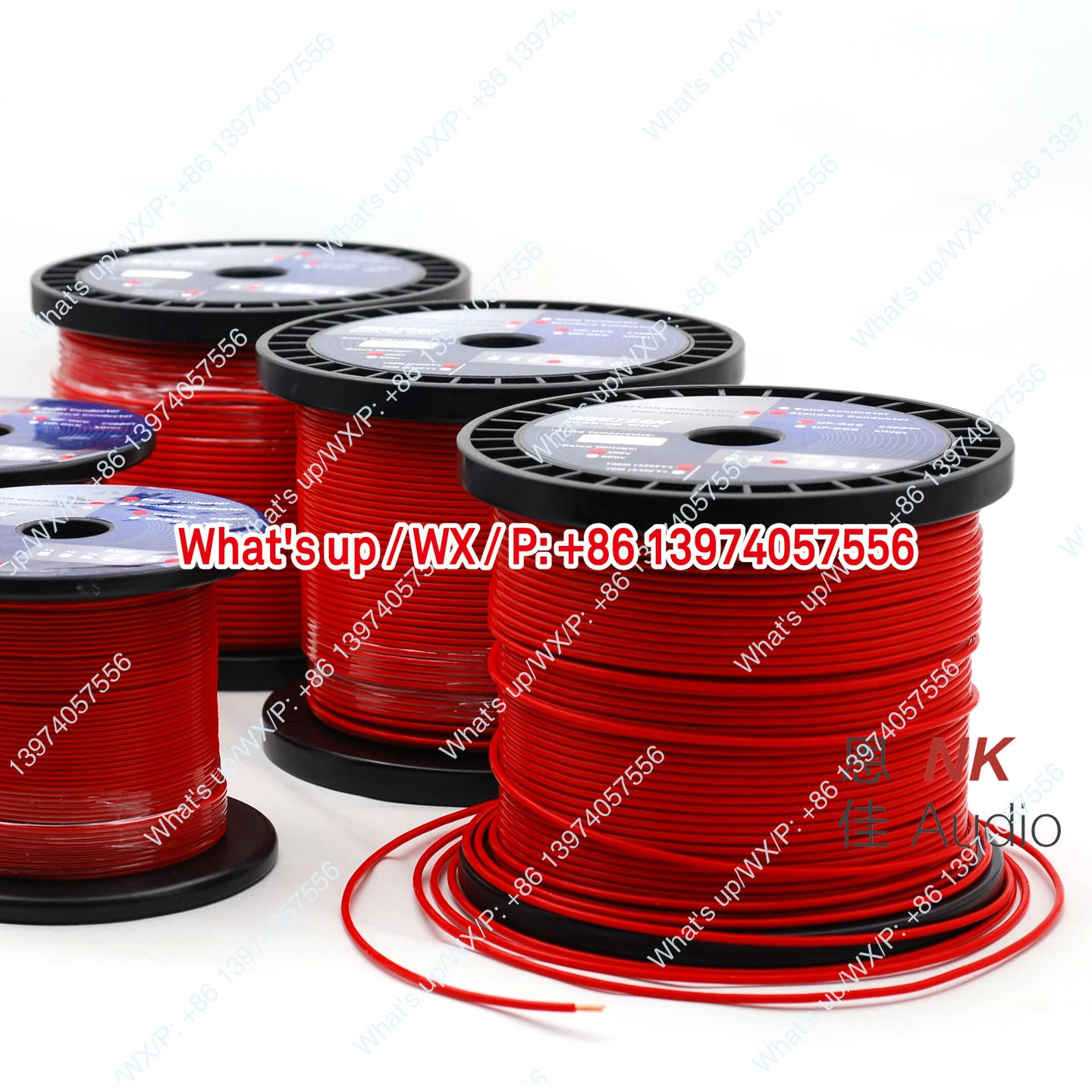 Neotech multi-strand core upocc single crystal copper hifi audio speaker power cord machine internal cable, one meter