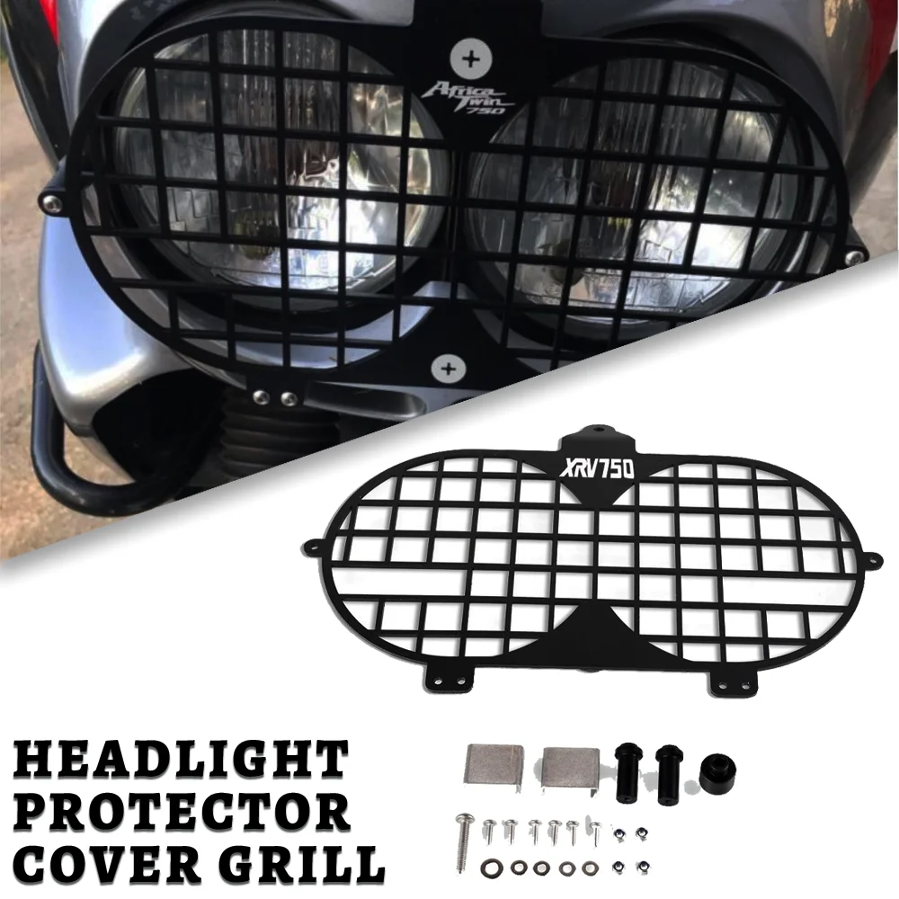 

Motorcycle XRV 750 Headlight Head light Grill Guard Cover Protector For Honda XRV750 Africa Twin 1997-1998-1999-2000-2001-2002