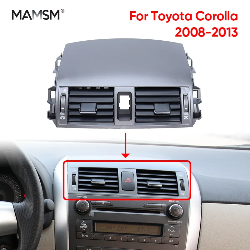 Car A/C Air Conditioning Air Vent Outlet Panel Grille Cover For Toyota Corolla Altis E15 2007 2008 2009 2010 2011 2012 2013