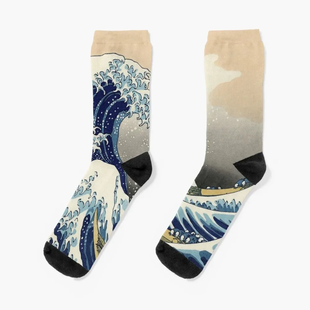 

The Great Wave off Kanagawa, The Wave Socks football hiphop christmas gifts luxe Socks Women's Men's