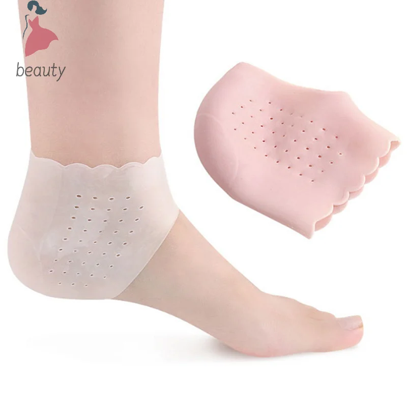 Women Men Silicone Foot Chapped Care Moisturizing Gel Heel Socks Cracked Skin