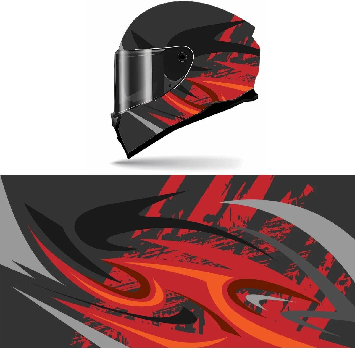 

Abstract Curve Full Helmet Wrap Sticker Motorcycle Helmet Racing Graphic Decal Vinyl Wrap Helmet Decor Sticker