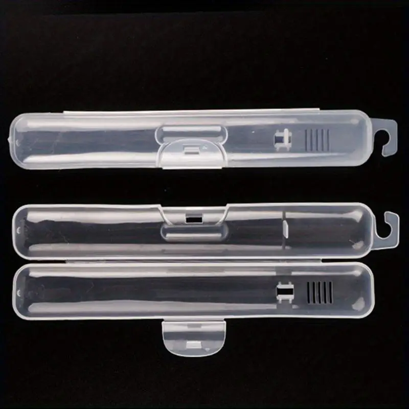 Portable Dustproof Toothbrush Storage Box Outdoor Travel Transparent Plastic Toothbrush Holder Toothpaste Storage And Organizer