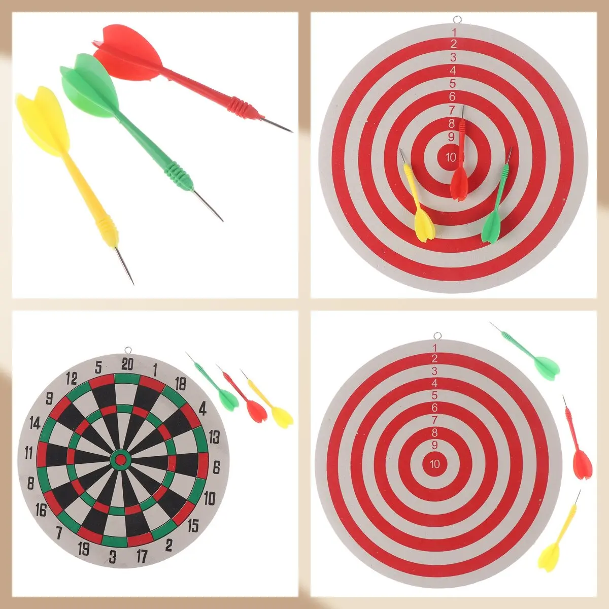 Juego de tablero de dardos y dardos, perfecto para decoración de niños, sala de juegos de cueva, 1 Juego