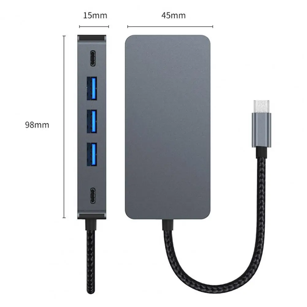 Docking Station for Hd-compatible Three-screen Display Usb Expansion Hub with 3.0 Technology 7-in-1 Docking Station for Macbook