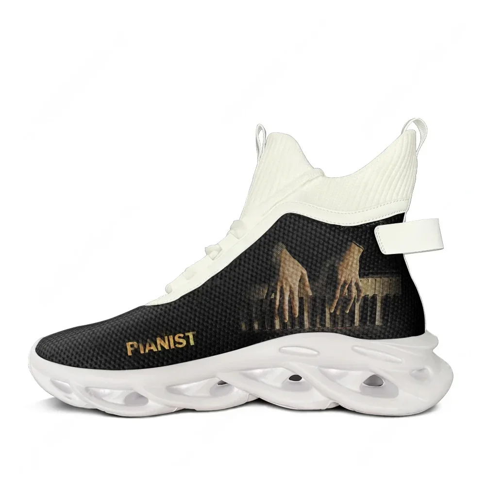

Кроссовки The Pianist High Top Flats для мужчин, женщин и подростков, высококачественная персонализированная модная повседневная обувь, обувь на заказ