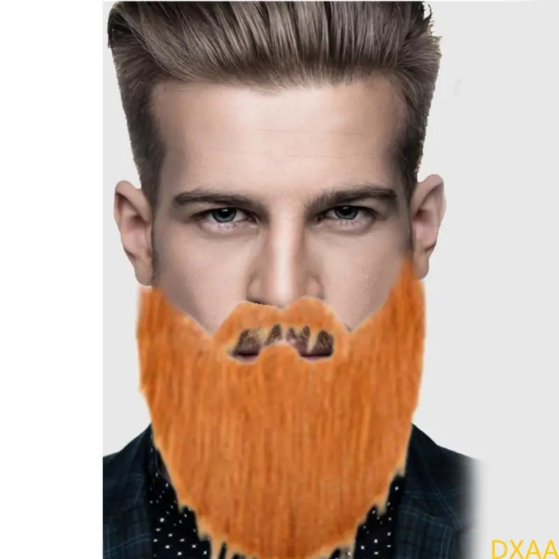 DXAA 6 PIECES Künstliche Bärte Schnurrbärte Bart -Schnurd mit Elastic Band Halloween Cosplay Accessoires für Frauen Männer