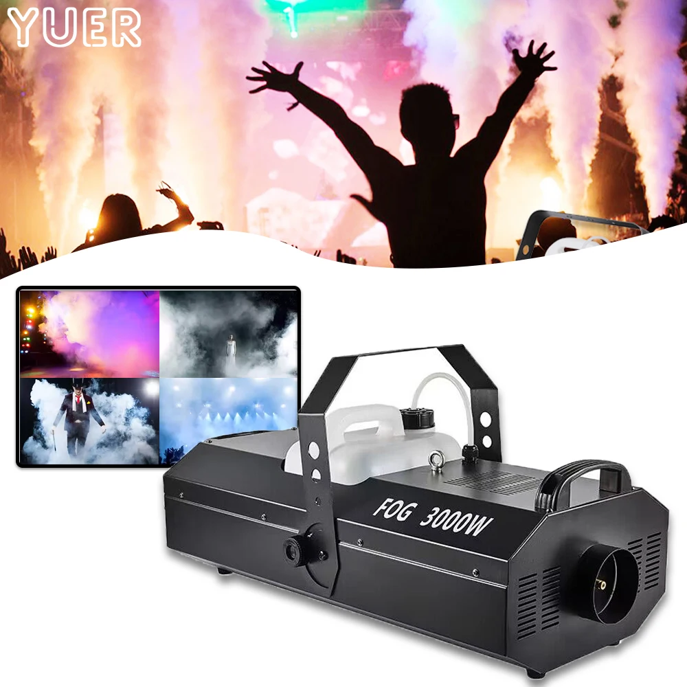 YUER 3000w Stage Effect Powful Smoke Haze Fog Machine Dmx512 Remote Control For Bar Club Professional Stage Dj Equipment