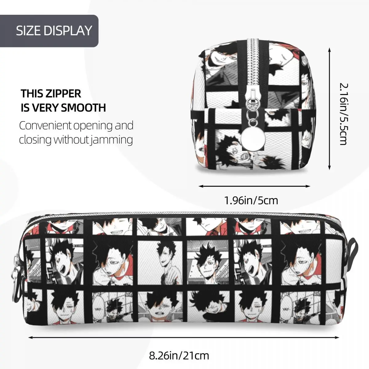 Kuroo Tetsurou Haikyuu مقلمة انمي ياباني الكرة الطائرة مقلمة حامل قلم لفتاة صبي حقائب الطلاب الهدايا المدرسية