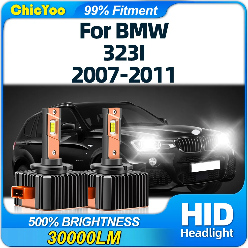 

30000LM Canbus LED Headlight 120W HID Xenon Headlamps Bulbs 12V 6000K Plug And Play For BMW 323I 2007 2008 2009 2010 2011