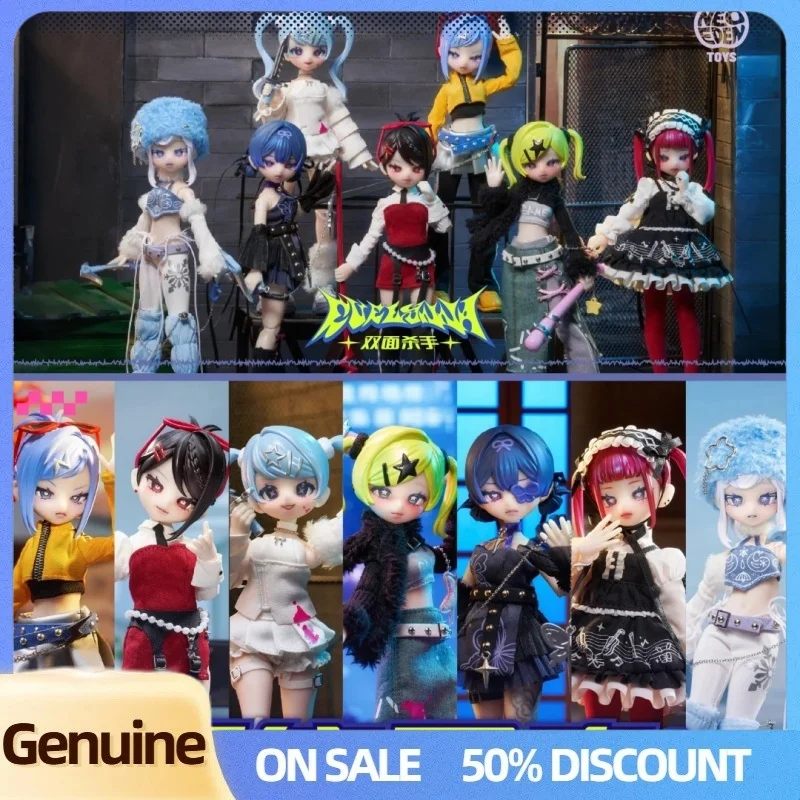 

New Genuine Eve Lynna Double-Faced Killer Series Mjd Blind Box Joint Mobile Doll Action Model Toy Mystery Surprise Ornament Gift