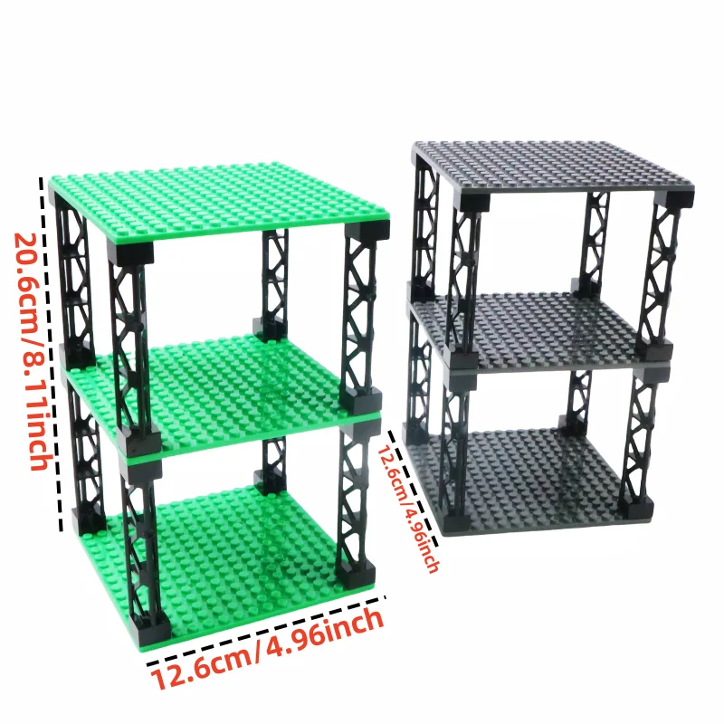 16x16 Double Sided Baseplates Durable 3pcs BuildingBlocks Toys Creative City Plates Plastic Blocks DIY Educational Kids gifts