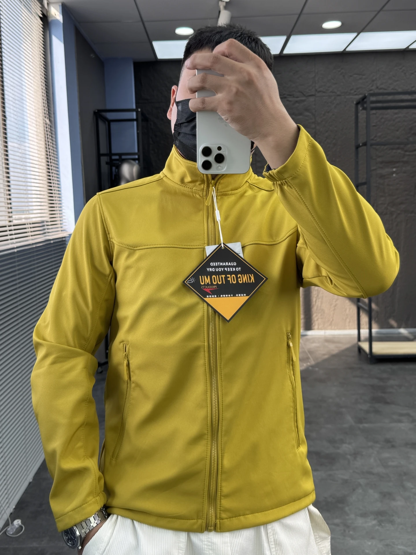 

Men's Faion Stand Collar Fce Lined Thiened Casual Jaet Outerwear Comfortable Warm Autumn Outerwear Stand Fit Zipp...