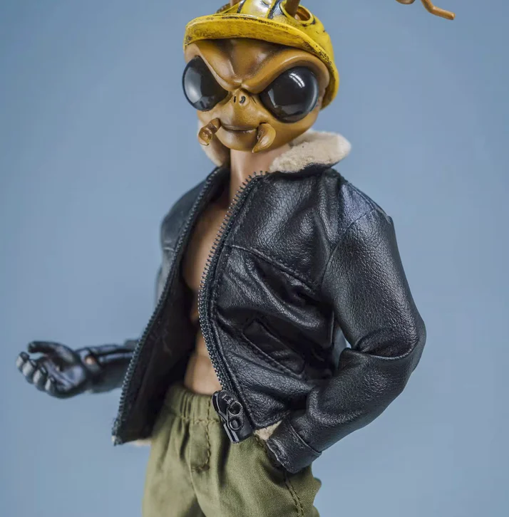 

1/12 SHF Black Leather coat or jacket for 6'' Notaman dolls