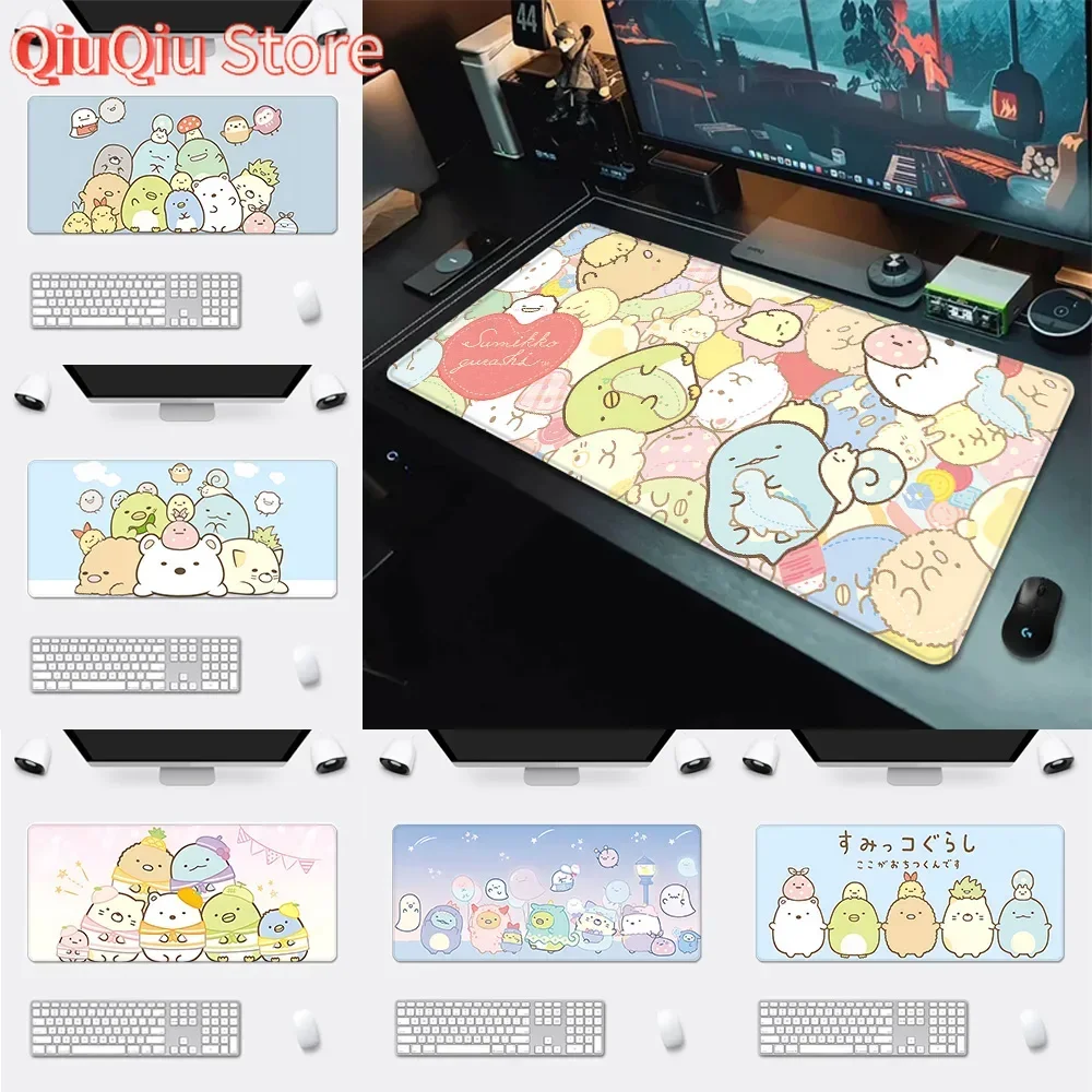 

Cartoon Sumikkos Gurashi Mousepad HD Printing Computer Gamers Locking Edge Non-slip Mouse Pad XXL90x40cm Keyboard PC Desk Pad
