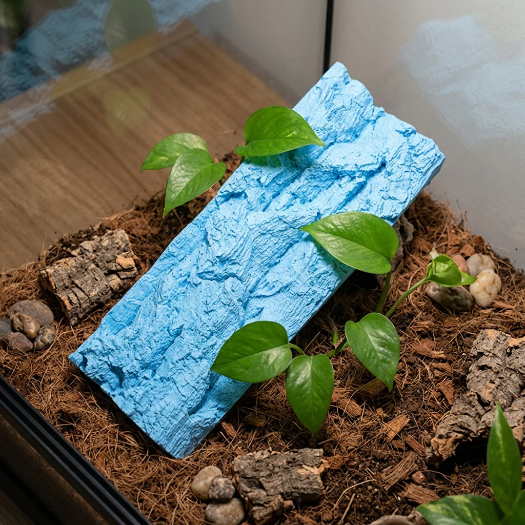 Climbing Platform Rock Texture Shedding Board Habitat Decorative Accessory For Chameleon Crested Gecko Lizards Reptile Terrarium
