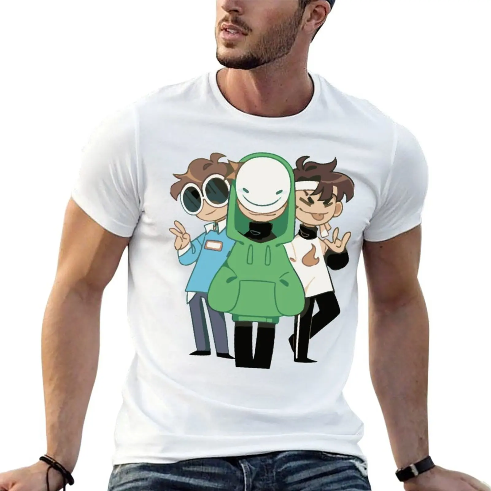 

funny Dream members anime oversize t shirts man tshirt t smp shirts all anime T-Shirt