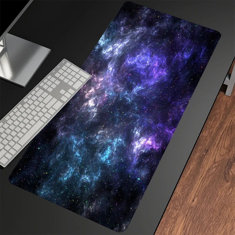 Space 80x30cm XXL Lock Edge Mousepads Large Gaming Mousepad Keyboard Mats Mouse Mat Beast Desk Pad For Gift Mouse Pads 