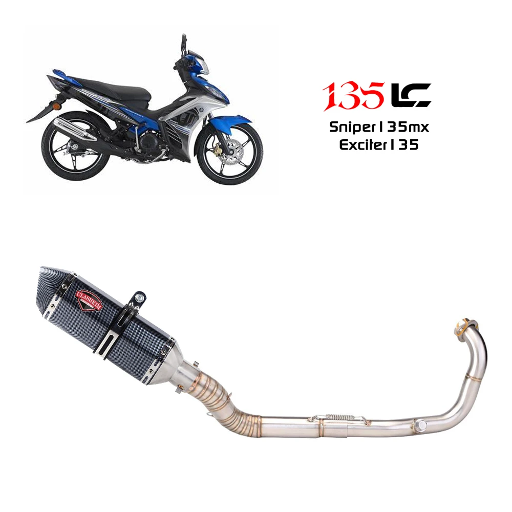 135LC Motorcycle Exhaust Muffler Escape Full System Slip On For YAMAHA 135LC GP Sniper135mx Exciter135 Exhaust muffler