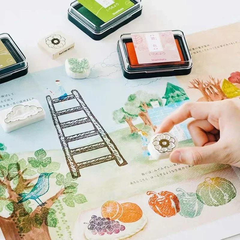 Waterproof Universal Printing Mud Tsukineko Oily Quick-drying Ink Pad, for Hand Account Rubber Stamp