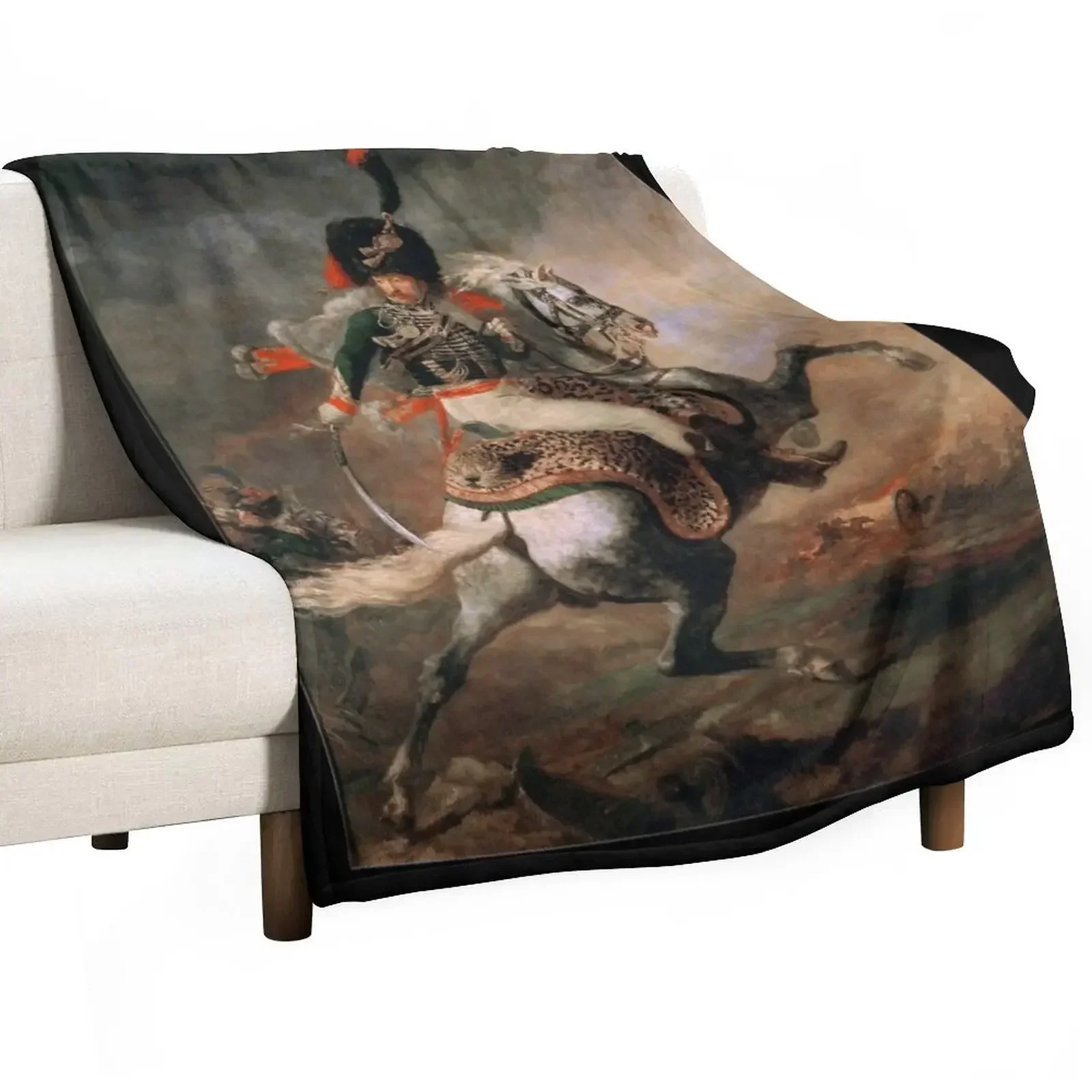 

The Charging Chasseur (Gericault) Throw Blanket Baby Thins decorative Plush Blankets