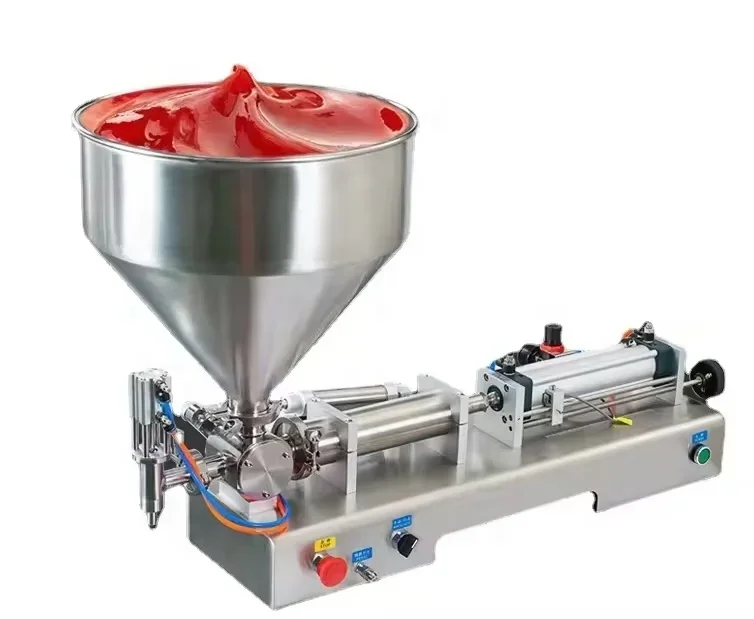 pneumaticice cream water liquid honey juice sauce soft drink tomato water bottle liquid paste filling machine