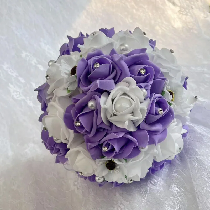 Elegant Wedding Bridal Bouquet, Romantic Floral Design, Perfect for Various Wedding Themes, Essential for Your Special Day! image 2