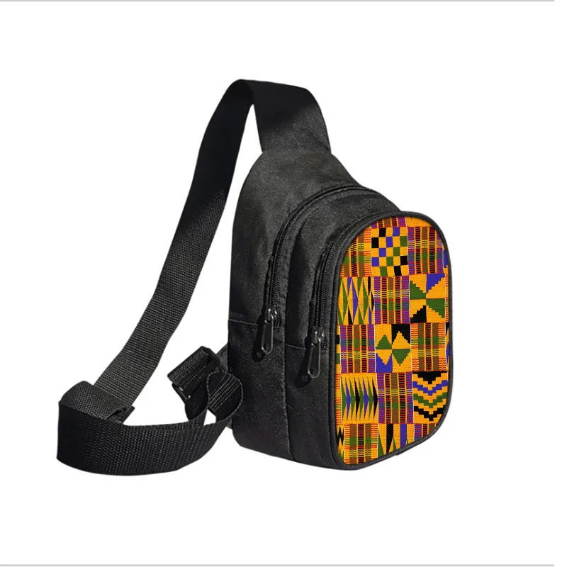 Riñonera cruzada con estampado clásico de África para mujer, bolso de cintura cruzado resistente al agua con logotipo africano, bolsos de cinturón de ocio para viajes, bolso para el pecho