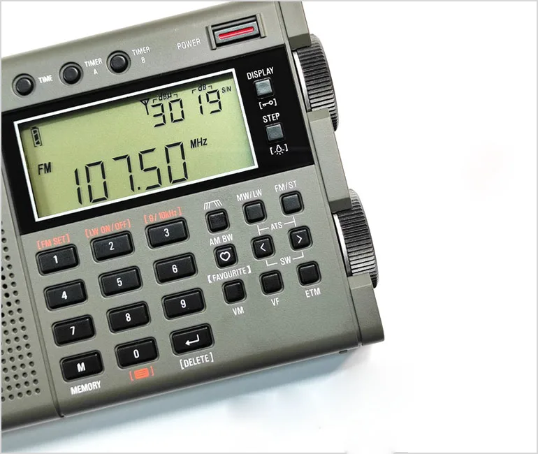 جهاز استقبال راديو بشاشة LCD رقمية ، راديو كامل النطاق ، ستيريو DSP ، محمول ، FM ، AM ، SW ، WM ،