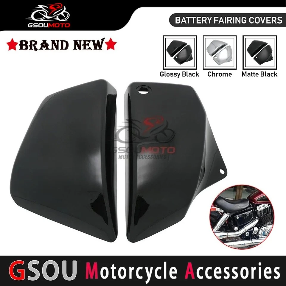 

(high quality) Motorcycle Parts Side Fairing Battery Covers For Honda Shadow 1100 ACE Aero Sabre VT1100 1999-2008