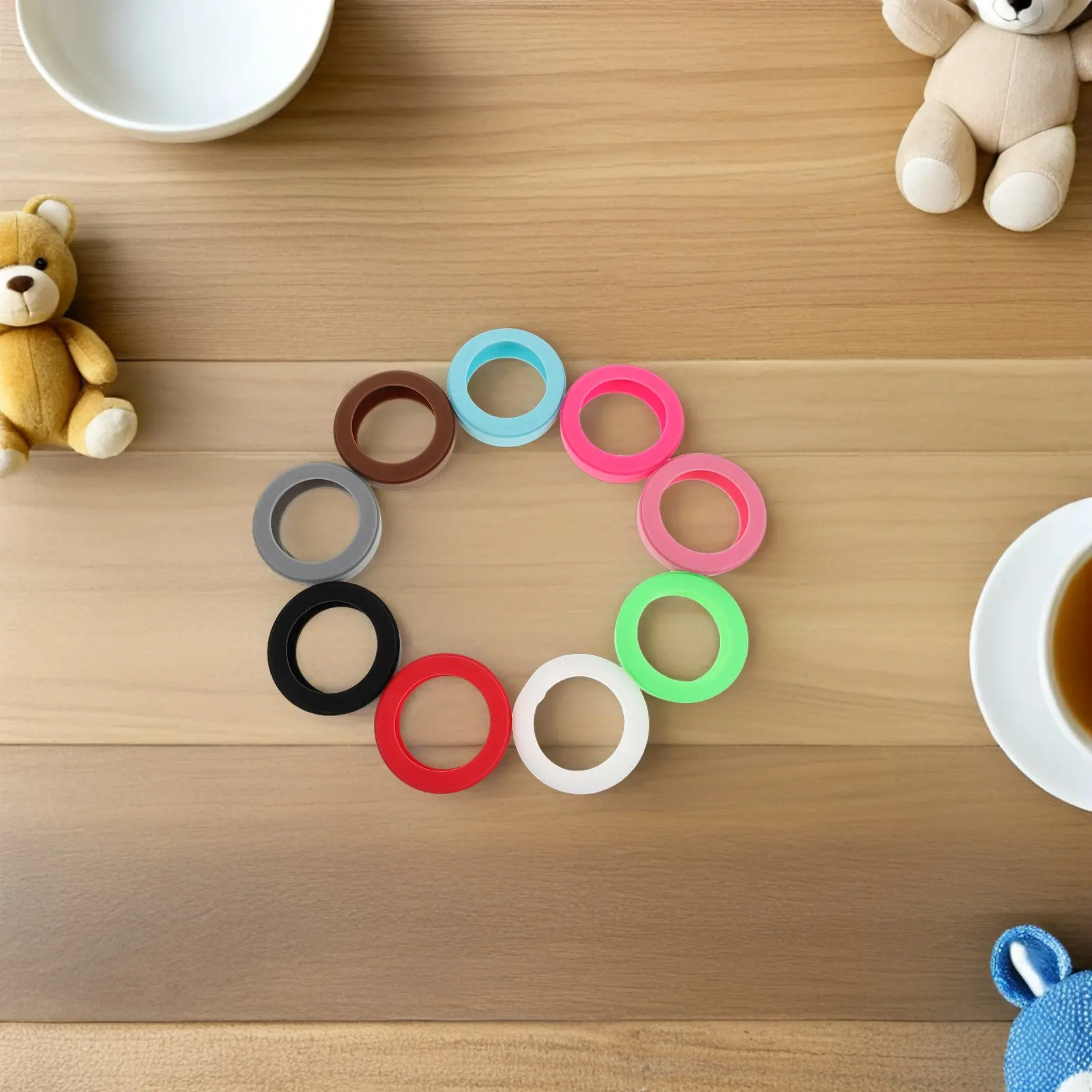 

Набор из 18 силиконовых многоразовых эластичных стяжек для кабелей, универсальные органайзеры для проводов, ремешки для организации зарядных кабелей и компьютерных проводов