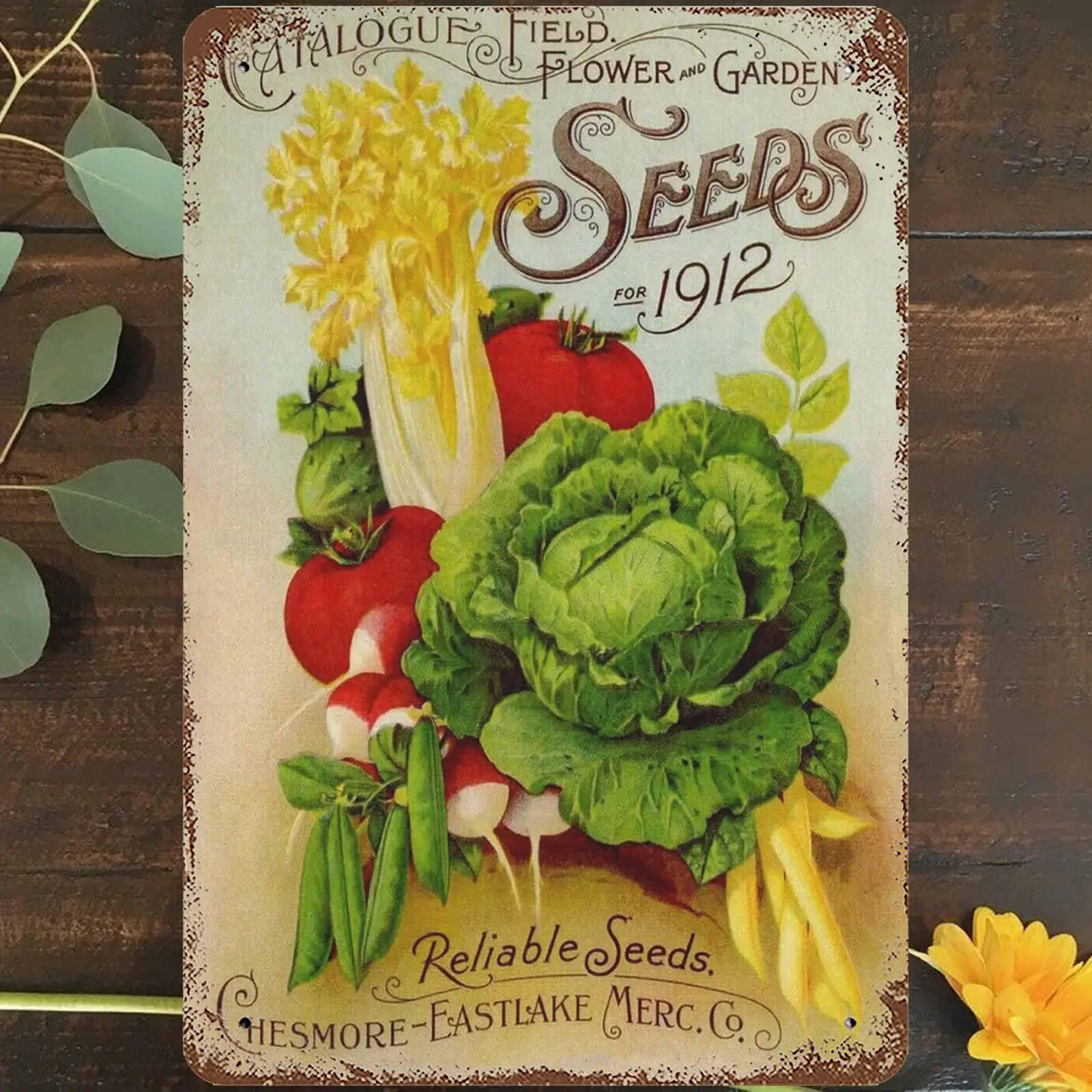 Vintage Metal Tin Sign 8