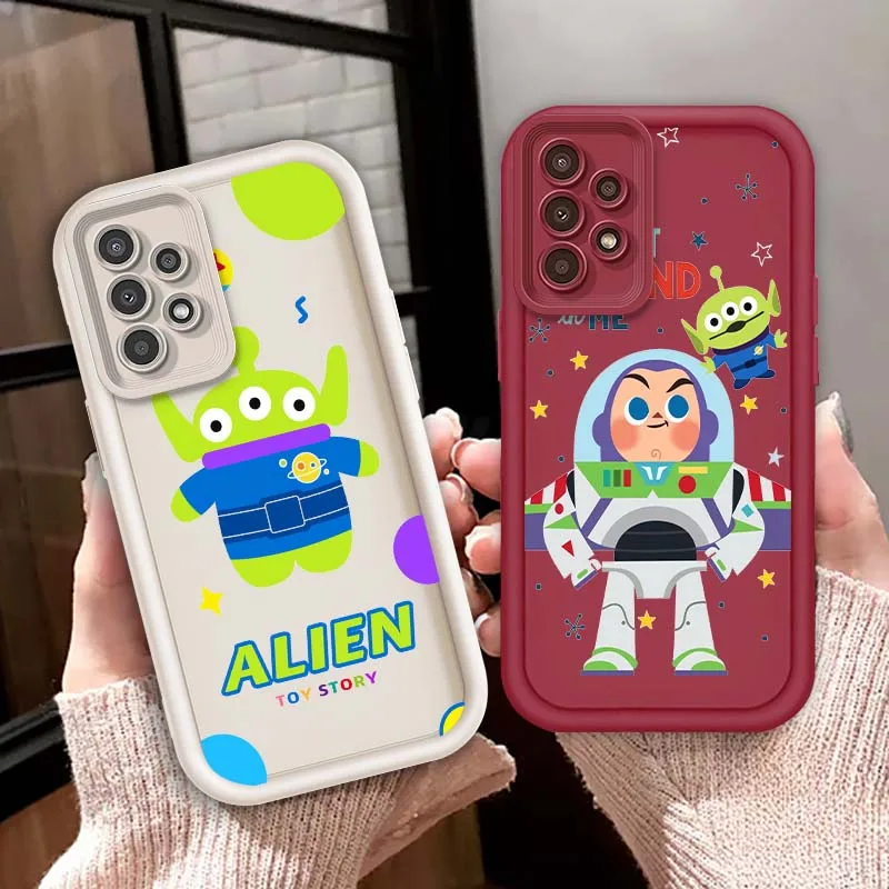 

Toy Story Buzz Lightyear Phone Case For Samsung A73 A72 A56 A55 A54 A53 A35 A32 A25 A24 A23 A21s A14 A05 5G Eye Ladder
