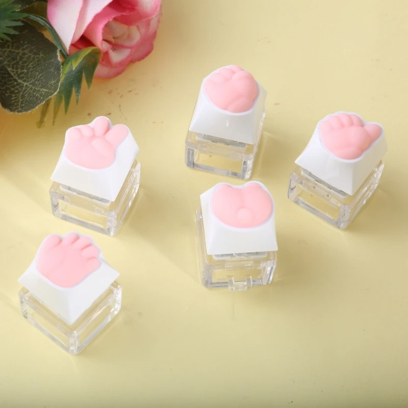 Keyboards Switches Tester Tool Cartoon Key Switches Testing Keychain Toy for Mechanical Keyboards Stress Relief Toy