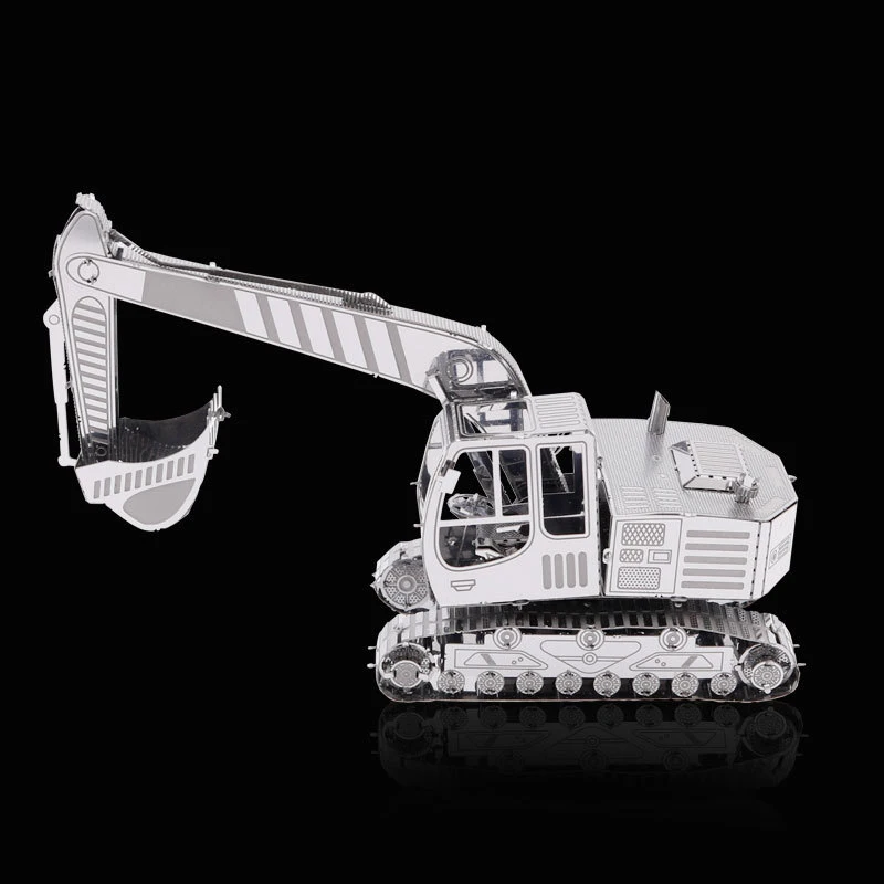 excavator 3D Metal Puzzle model kits DIY Laser Cut Puzzles Jigsaw Toy For Children