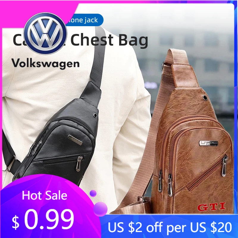 

Горячая новинка 2026: Мужская сумка-мессенджер через плечо для Volkswagen VW Golf GTI Polo Passat – повседневная сумка-кроссбоди
