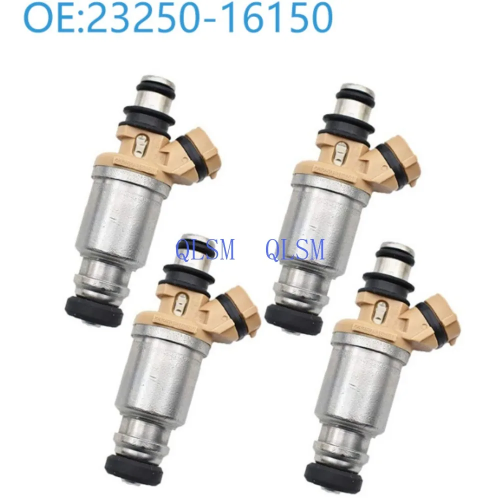 4Pcs 23250-16150 Fuel Injector For Toyota Corolla Celica 1.6L 4A-FE 23209-16150 Petrol Nozzle Flow Matched Replacement Set