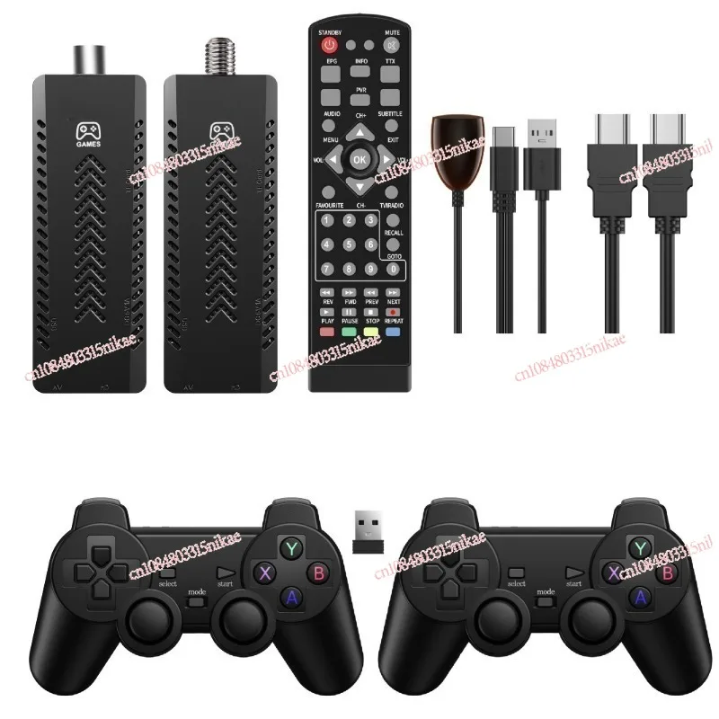 

ISDB-T/DVB-T2 Game Console 4K TV Set Top Box with Dual System Android, Wireless and for Two Player, T2
