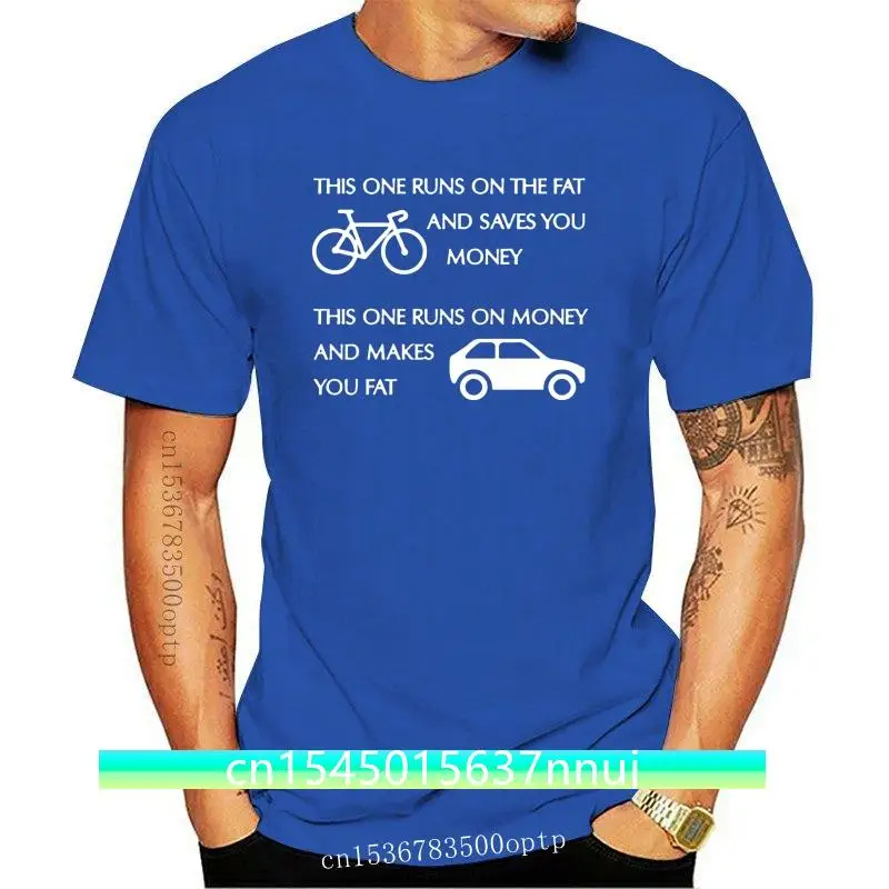 This One Runs On Fat - Mens Funny Cycling T-Shirt Cyclist MTB Racer BMX Road